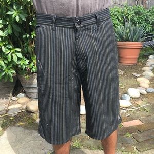 Black O'neill Pinstripe Walk Shorts